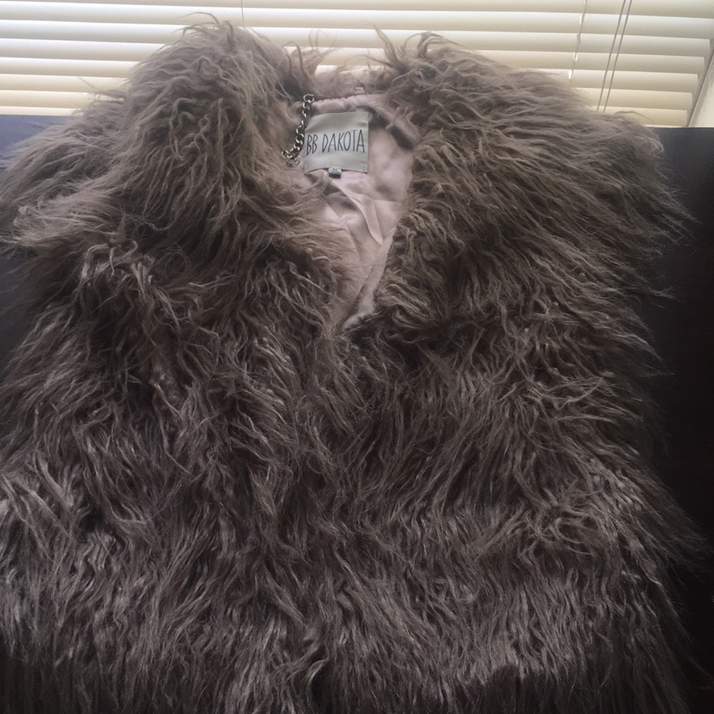 Faux fur vest